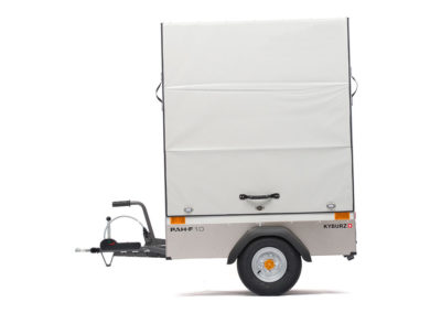 KYBURZ PAH-F Anhänger für DXP & DXC Elektro Nutzfahrzeuge. Praktische seitliche Beladung. Optimal für Lieferdienste, Paketdienste, Lager, Logistik-Unternehmen, Industrieunternehmen, Gewerbebetriebe, Kommunen und Gemeinden.